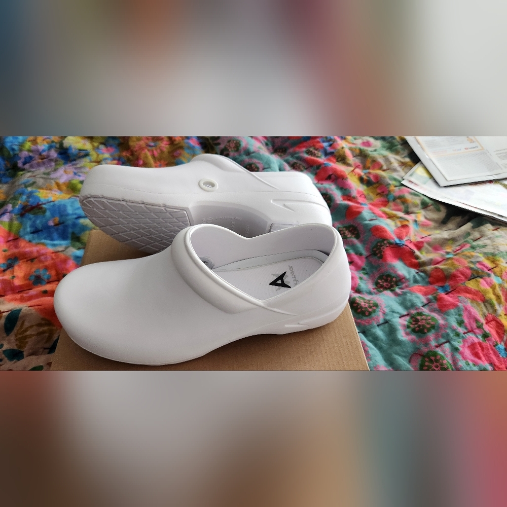 White Nursing Clogs